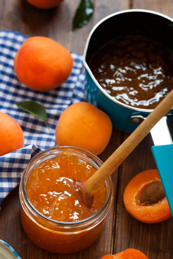Homemade apricot marmalade