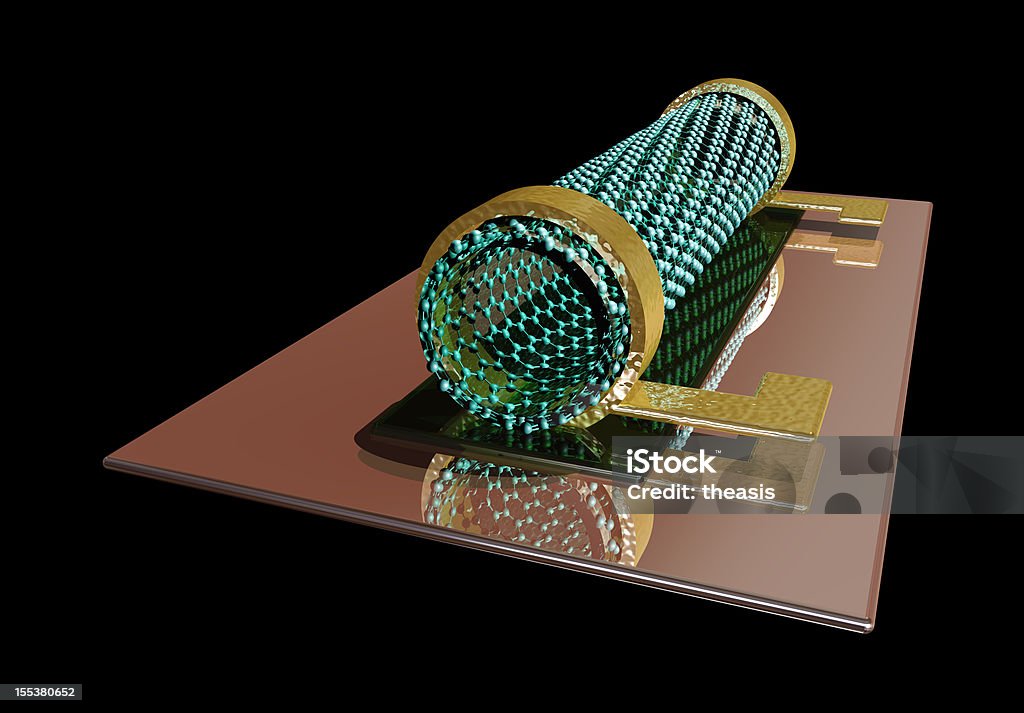 Carbon Nanotube Transistor - Foto stock royalty-free di Astratto