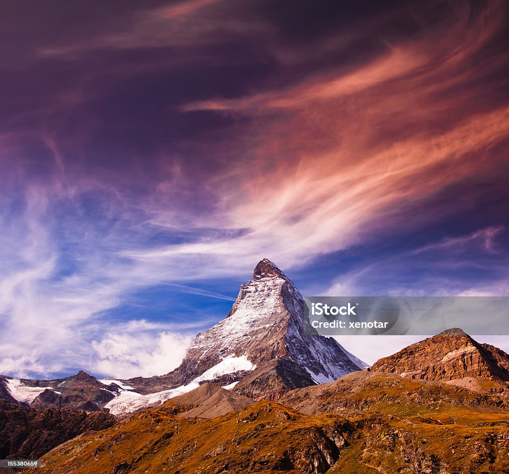 マッターホルンのスイス - カラー画像のロイヤリティフリーストックフォト