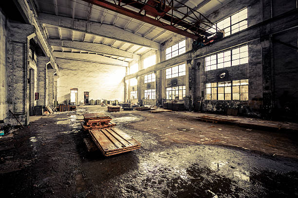 istock Interior of a Abandoned Factory 155380781