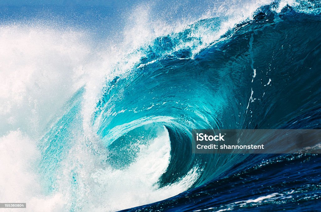 Die Ocean Awakes - Lizenzfrei Welle Stock-Foto