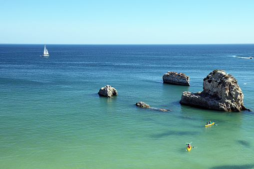 Beautiful seascape, Algarve region, Portugal
