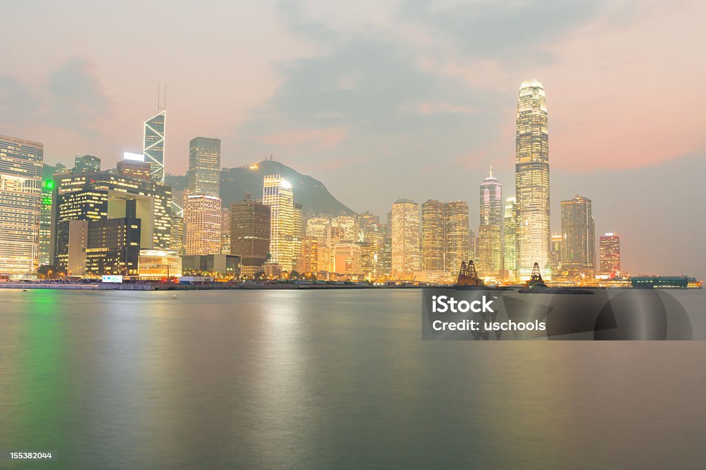 Centro financeiro de Hong Kong - Royalty-free Acender Foto de stock