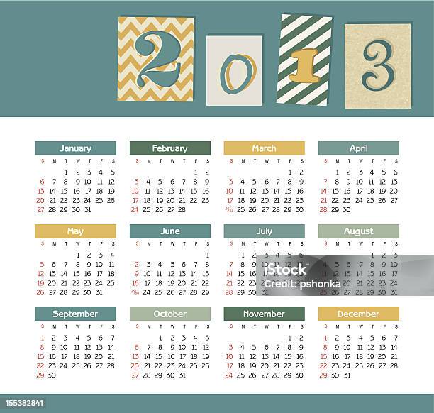 Ilustración de Vector Calendario De 2013 y más Vectores Libres de Derechos de 2013 - 2013, Abril, Acontecimiento