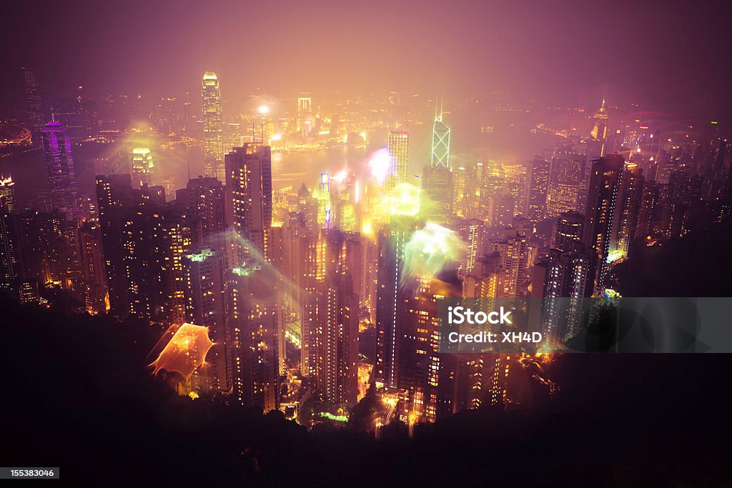 Cidade de Hong Kong - Foto de stock de Ajardinado royalty-free