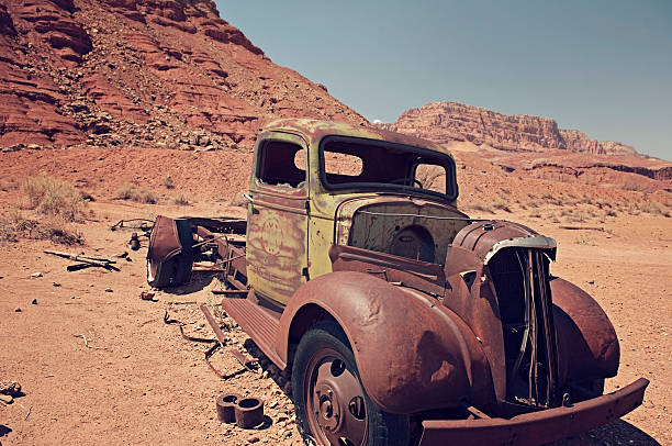 istock Rusty Truck in a Desert 155383284