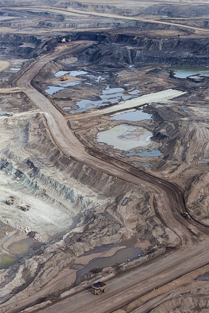 Alberta's Oilsands  oilsands stock pictures, royalty-free photos & images