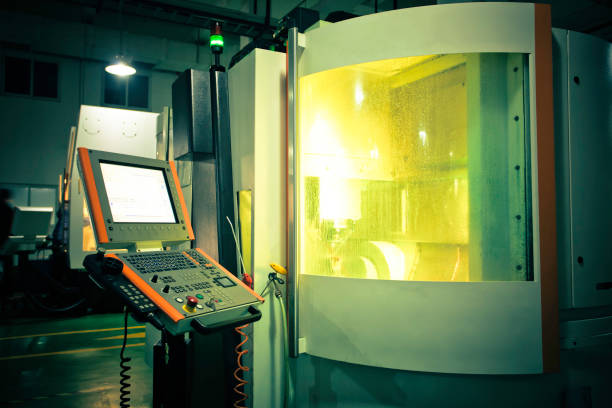 cnc 機 - industry machining equipment spraying ストックフォトと画像