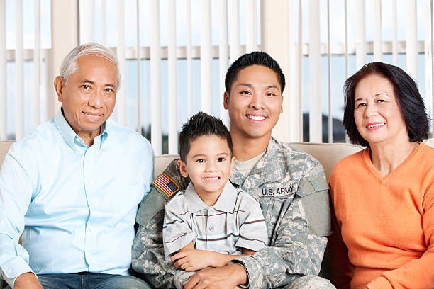 istock Army Family Portrait 155383628