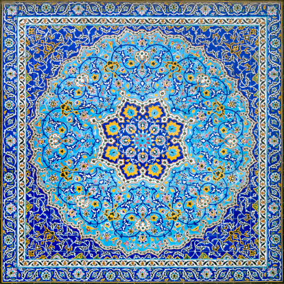 Iraní decoración de azulejos photo