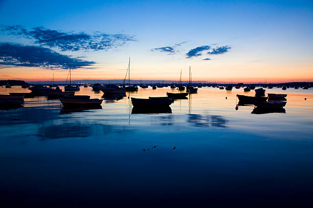 Sandbanks Harbour in Poole, England, UK.