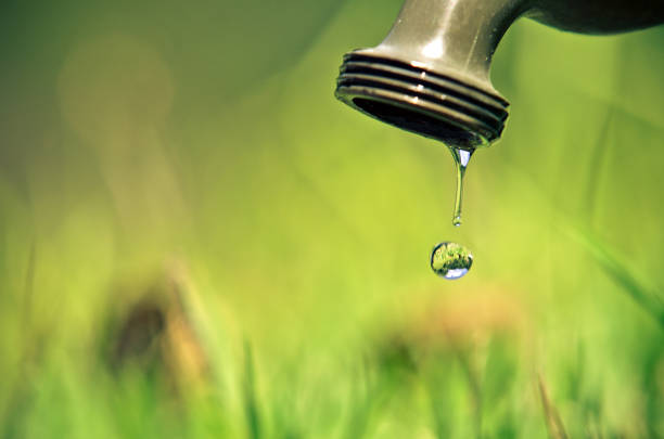 wassermangel - sustainable resources water conservation water faucet stock-fotos und bilder