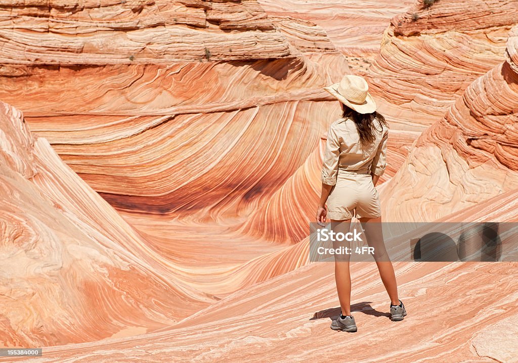 Ranger affacciato sull'onda, Coyote Buttes - Foto stock royalty-free di Australia occidentale