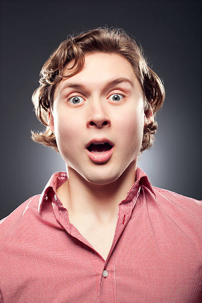 Portrait of a crazy man