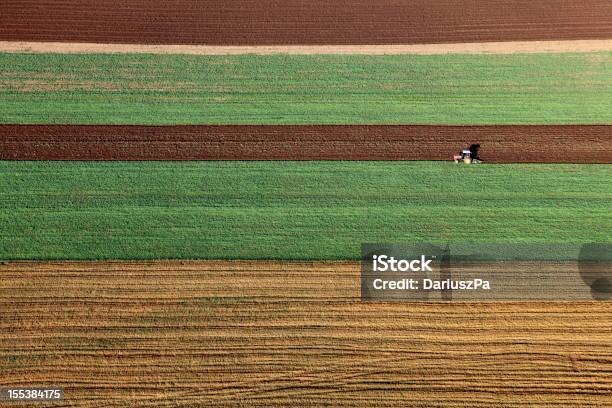 Photo libre de droit de Photo Aérienne Des Terres Agricoles banque d'images et plus d'images libres de droit de Champ - Champ, Vue aérienne, Champ labouré