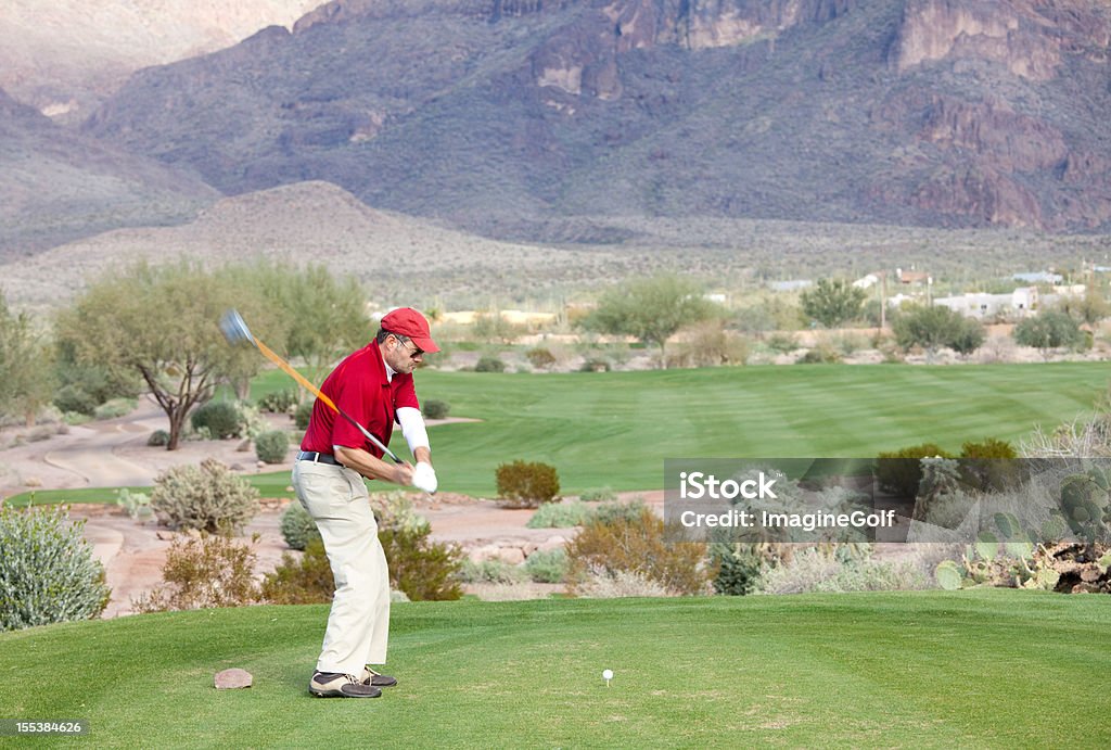 Golfer fahren auf dem T-Shirt - Lizenzfrei Arizona Stock-Foto
