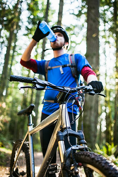 istock Mountain Bike Water Break 155384750