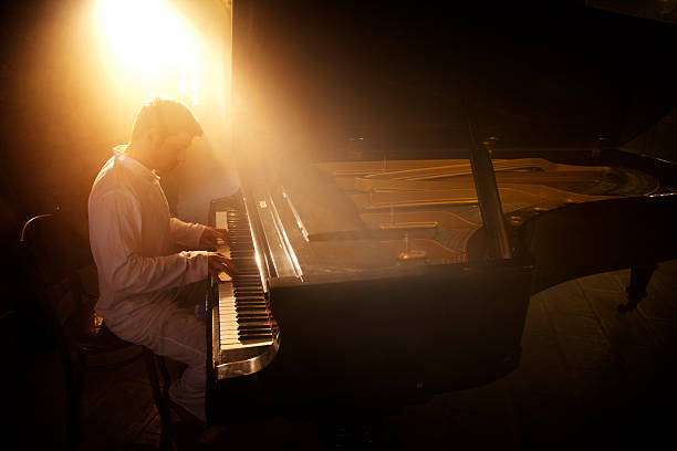 Piano Player stock photo