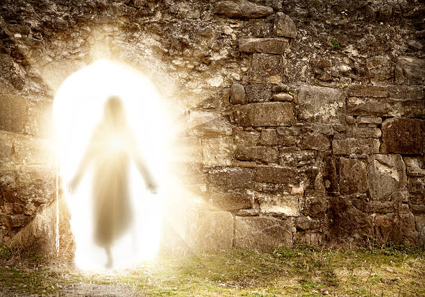 Easter. Resurrection Easter. Resurrection. Stone wall with Jesus Tomb easter sunday photos stock pictures, royalty-free photos & images