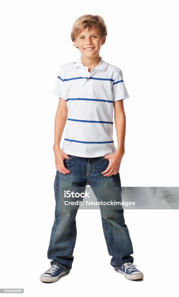 Lächelnd Little Boy-isoliert - Lizenzfrei Jungen Stock-Foto