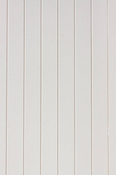White wooden plank fence, copy space