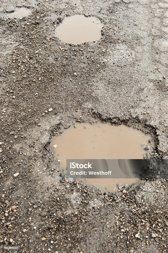 Potholes - Foto stock royalty-free di Buca della Strada