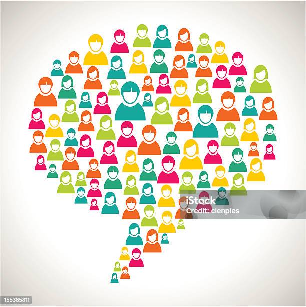 Diversity Social Media People Stock Illustration - Download Image Now - Customer, Voice, Questionnaire