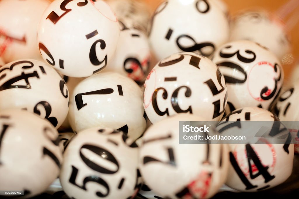 Real Lottery Gravity Balls Lottery Stock Photo