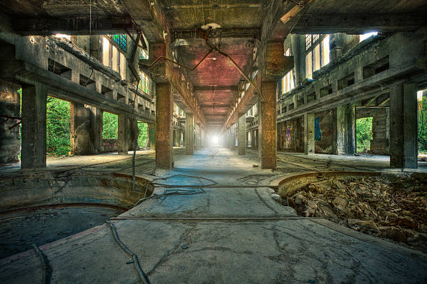 Abandoned Industrial Factory, Urban Decline