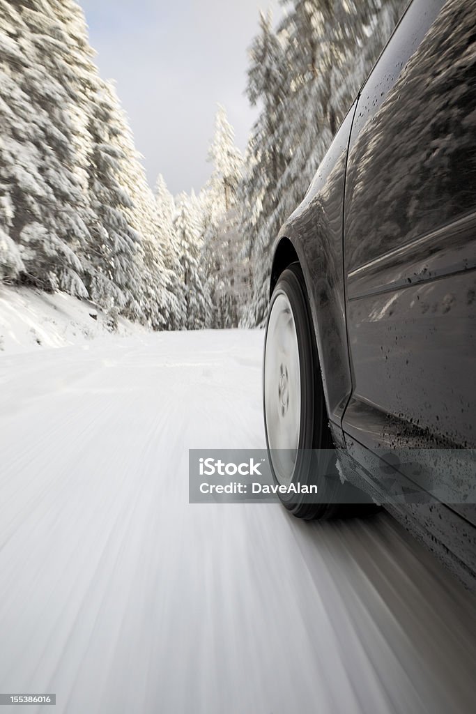 Winter Drive Schnee. - Lizenzfrei Winter Stock-Foto