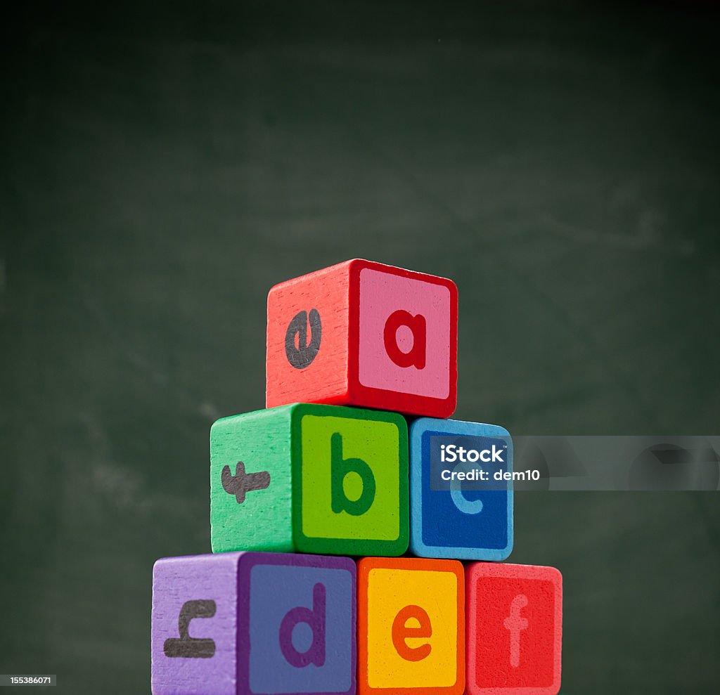 Alfabeto de blocos - Royalty-free Bloco de Construção Foto de stock