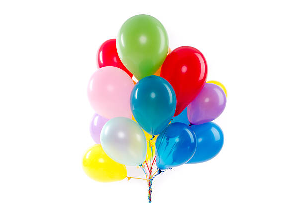 Balloons for a party A string of colorful balloons carnival celebration event photos stock pictures, royalty-free photos & images