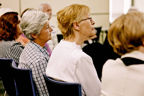 istock Seniors on the seminar 155386348