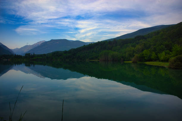 View across a tarn in the Lake District
