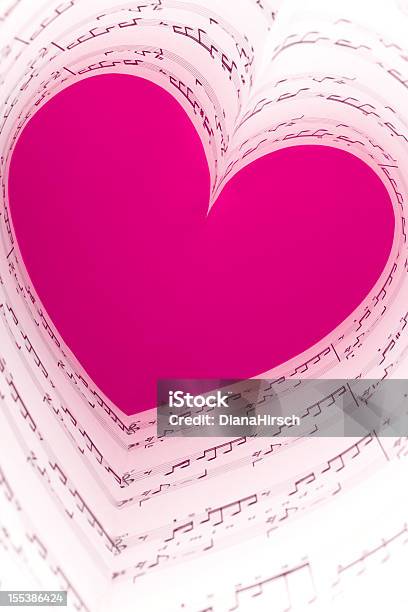 Foto de Música Coração Rosa e mais fotos de stock de Música - Música, Símbolo do Coração, Acorde