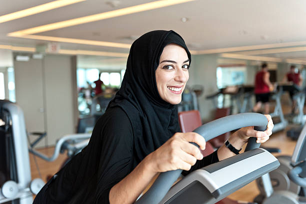 istock Muslim Young Woman Exercising 155386435