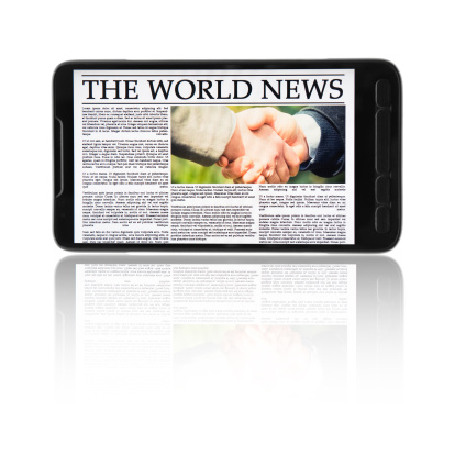 Latest internet news newspaper tablet computer