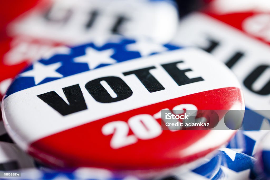 Eleição votação botões - Foto de stock de Eleição royalty-free
