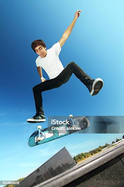 Skateboarder Stock Photo - Download Image Now - Skateboarding, Skateboard, Wind