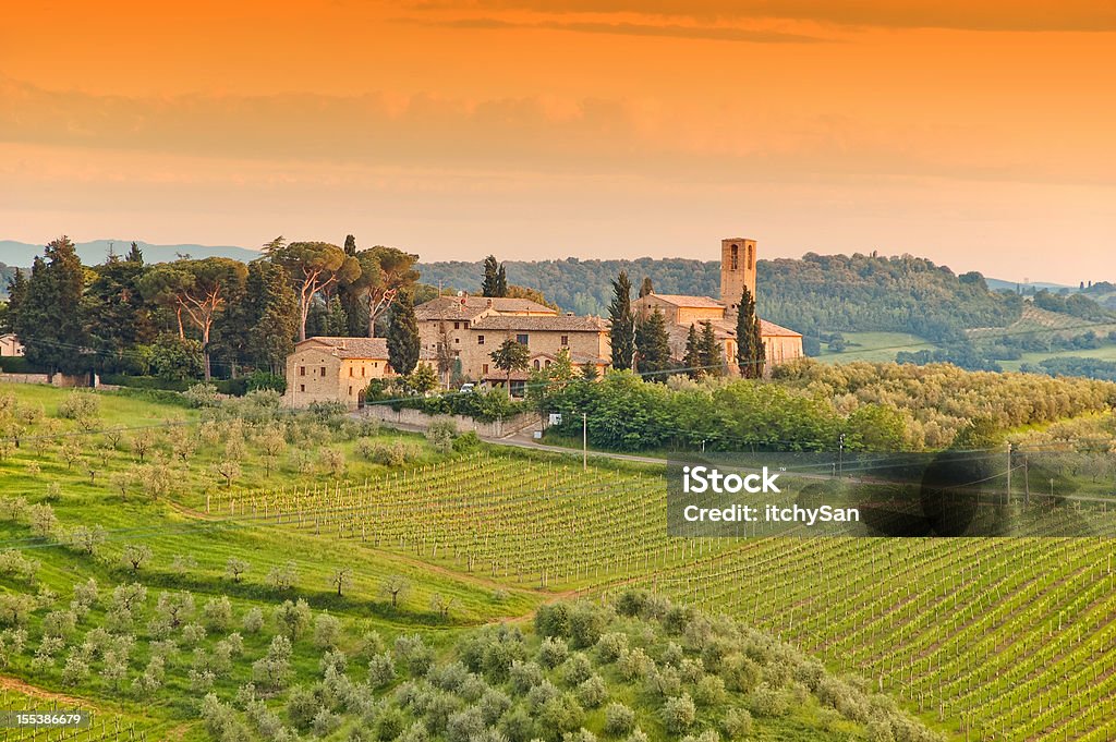 Farm im Tuscany - Lizenzfrei Italien Stock-Foto