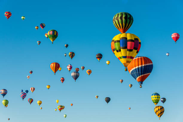 istock Hot Air Balloons in a Blue Sky 1553866911