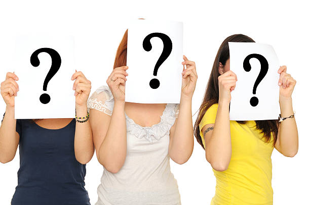 istock Group of Women Showing Question Mark Sign 155387069