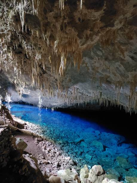 istock Beautiful cave with water in Brazil 1553873147