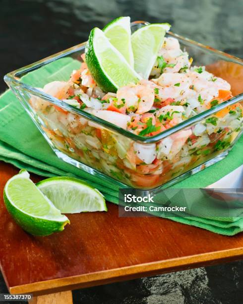 Ceviche With Lime Stock Photo - Download Image Now - Appetizer, Chopped Food, Citrus Fruit