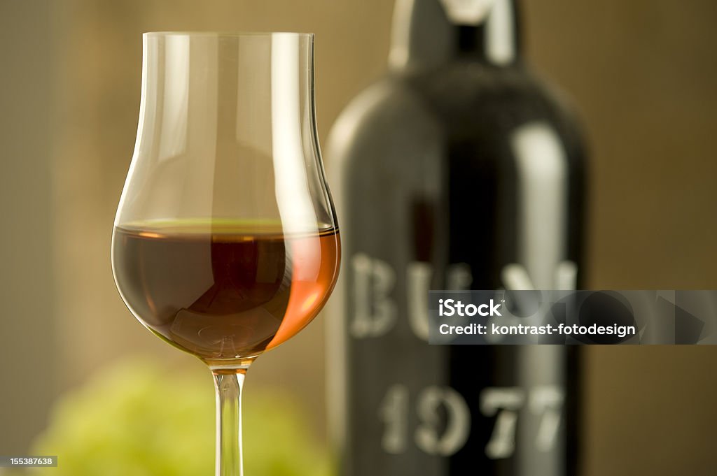 Glass of Madeira Wine from 1977  Port Wine Stock Photo