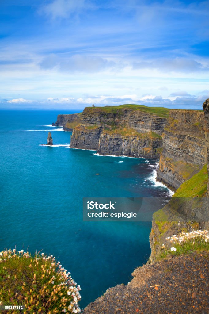 Cliffs of Moher en Irlanda, Irlanda - Foto de stock de Acantilados de Moher libre de derechos