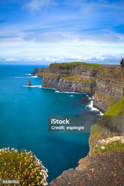 Cliffs Of Moher En Irlanda Irlanda Foto de stock y más banco de imágenes de Acantilados de Moher - Acantilados de Moher, Acantilado, Naturaleza