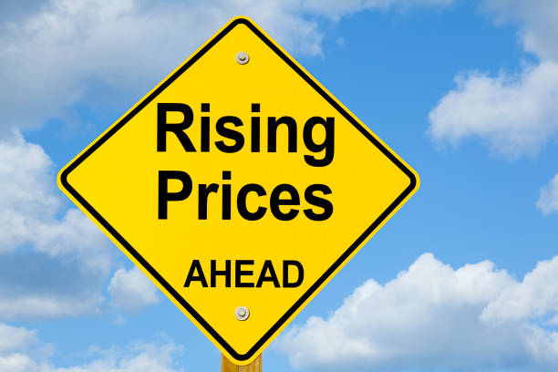 istock Rising Prices Ahead Road Sign 155387681