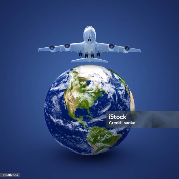 Businessreisenkonzept Stockfoto und mehr Bilder von Globus - Globus, Flugzeug, Planet Erde