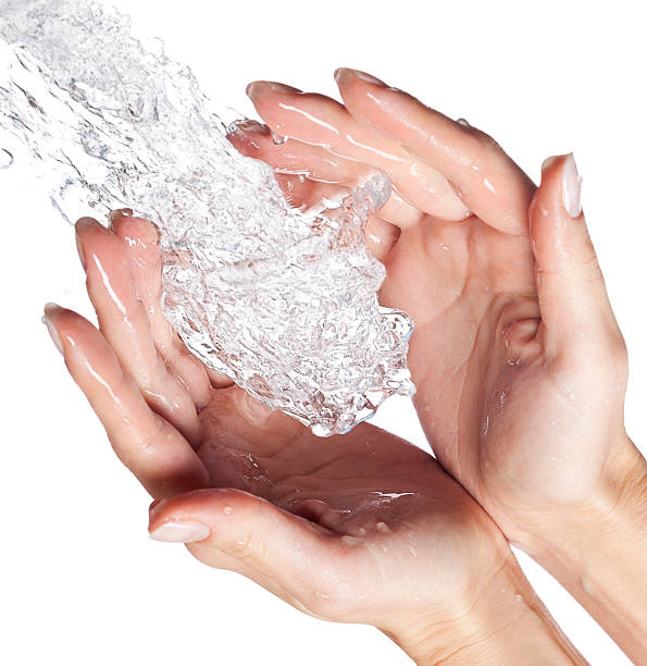 istock Closeup of nice wet hand 155388330